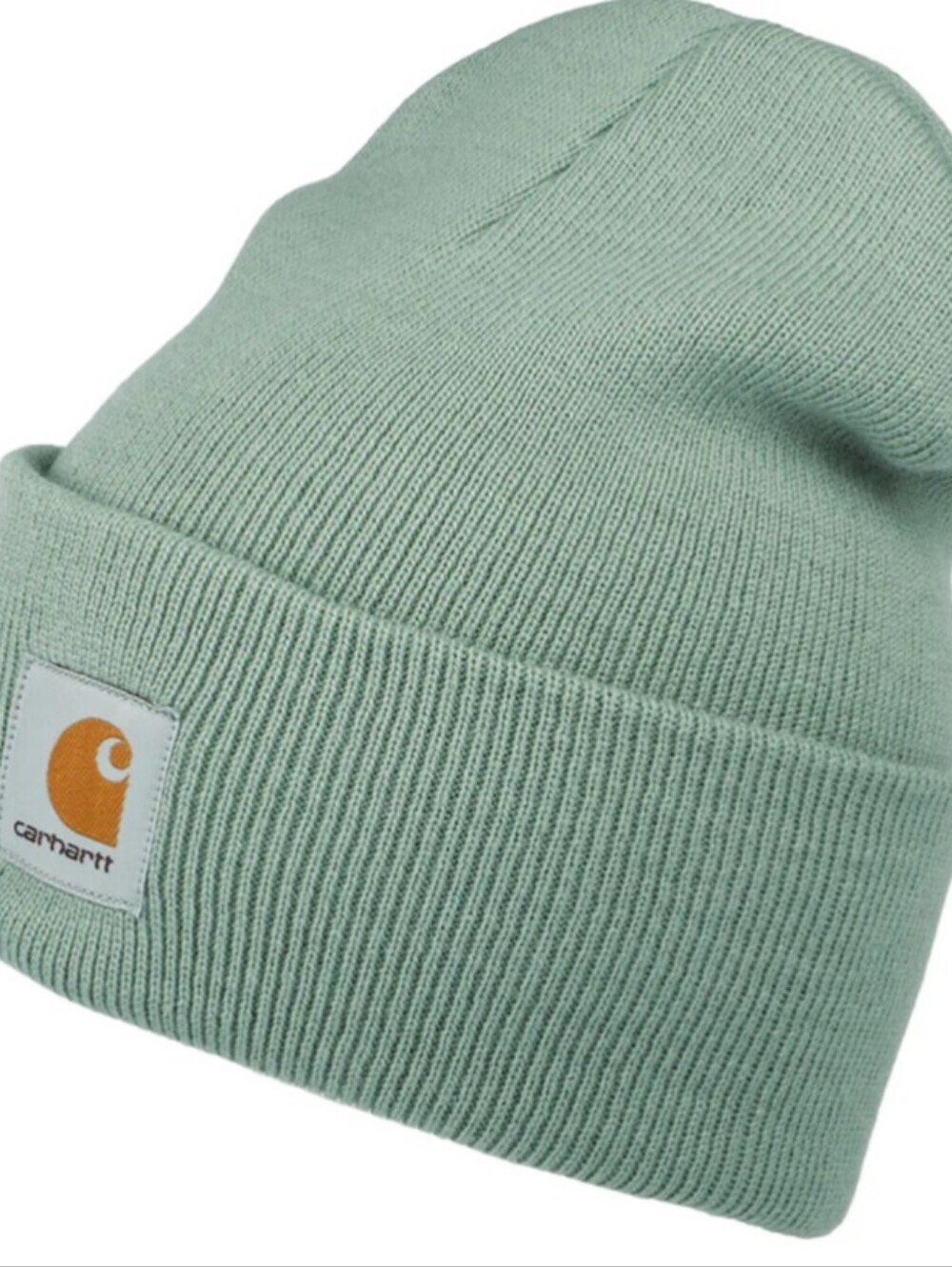 Carhartt® A18 Ribbed Knit Beanie, Kids Poodle Beanie, Sage New